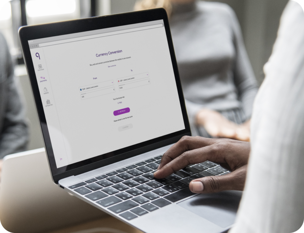 Quid Global Wallet Currency Conversion tool